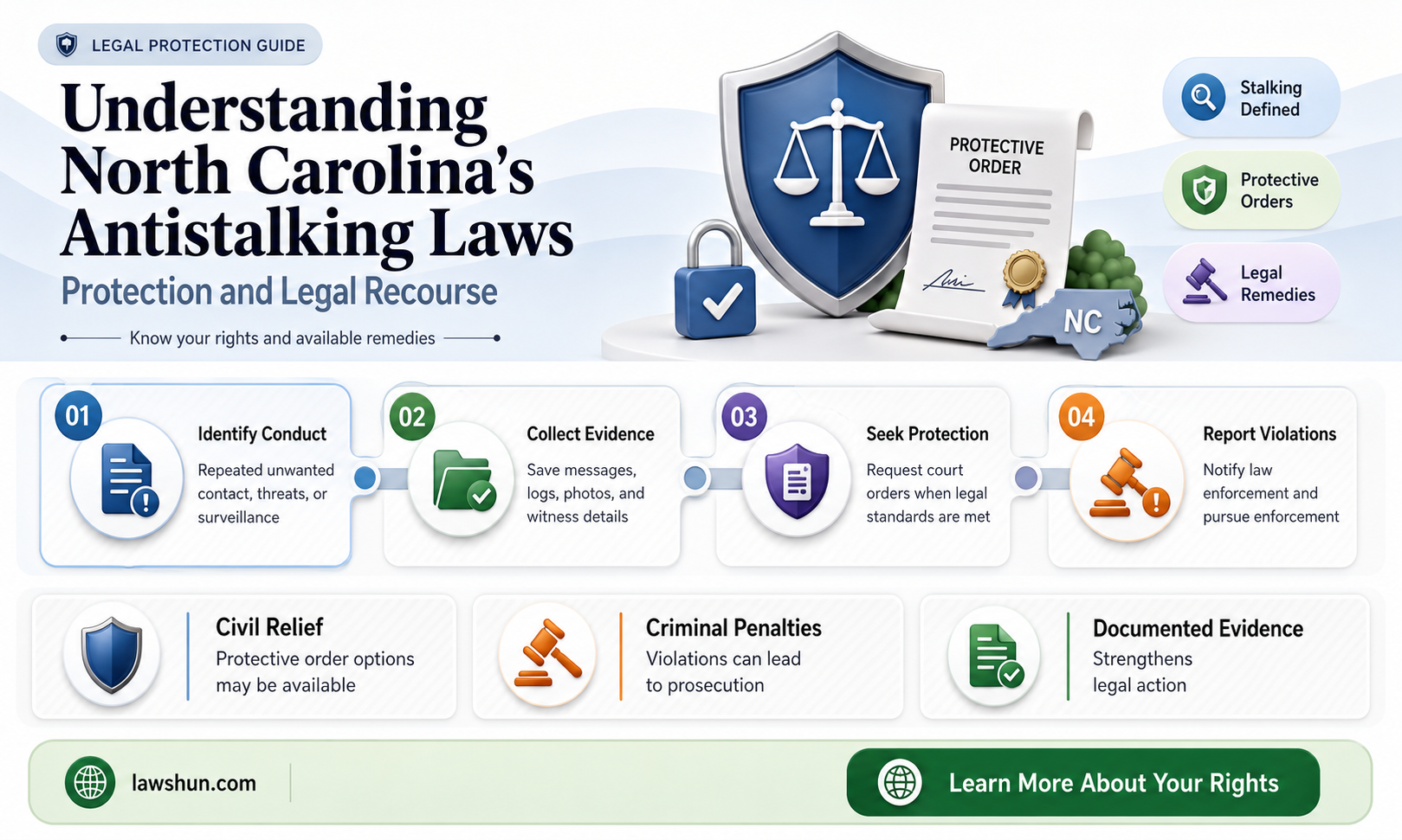 are there antistalking laws in nc