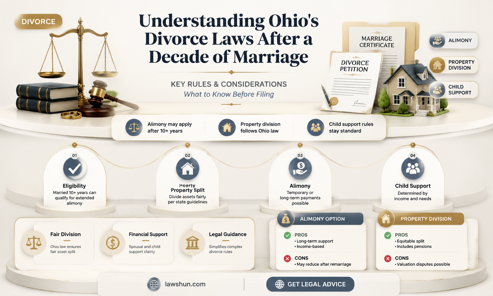 are ohio divorce laws different after 10 years of marriage