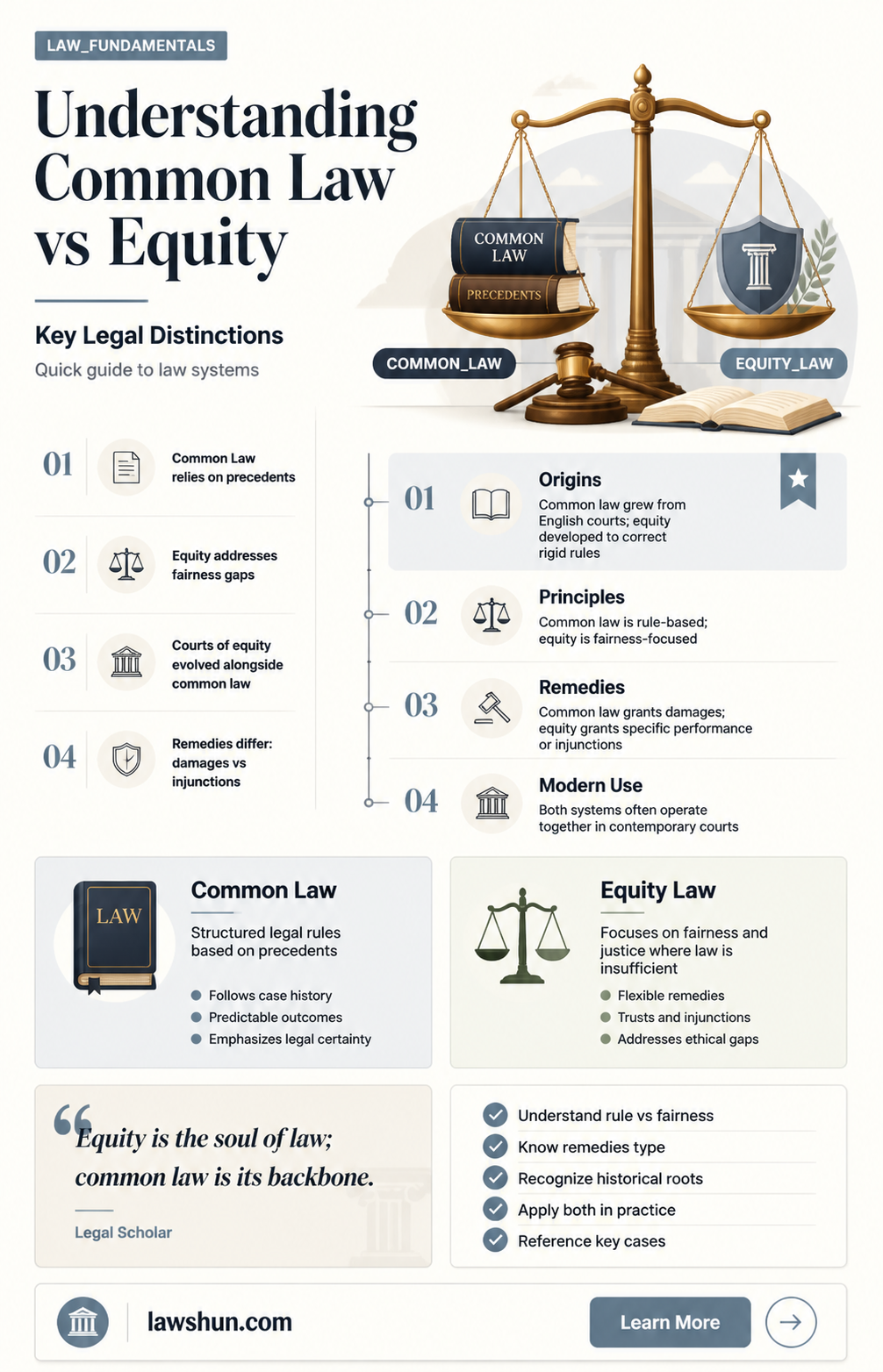 are common law and equity law the same