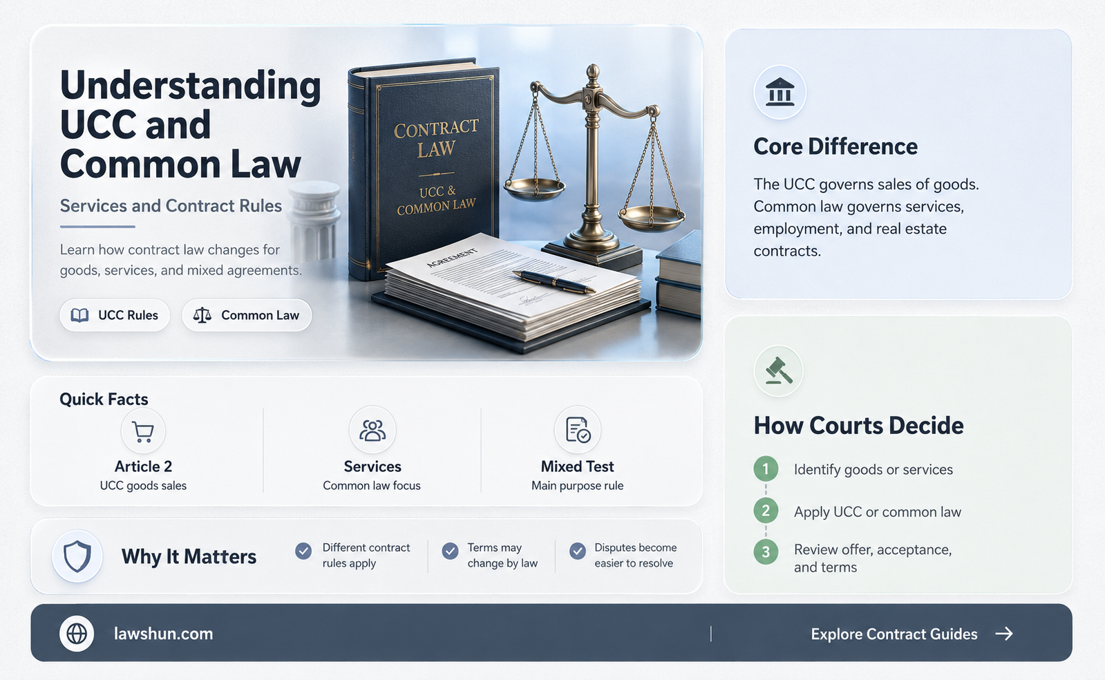 are services governed by ucc or common law