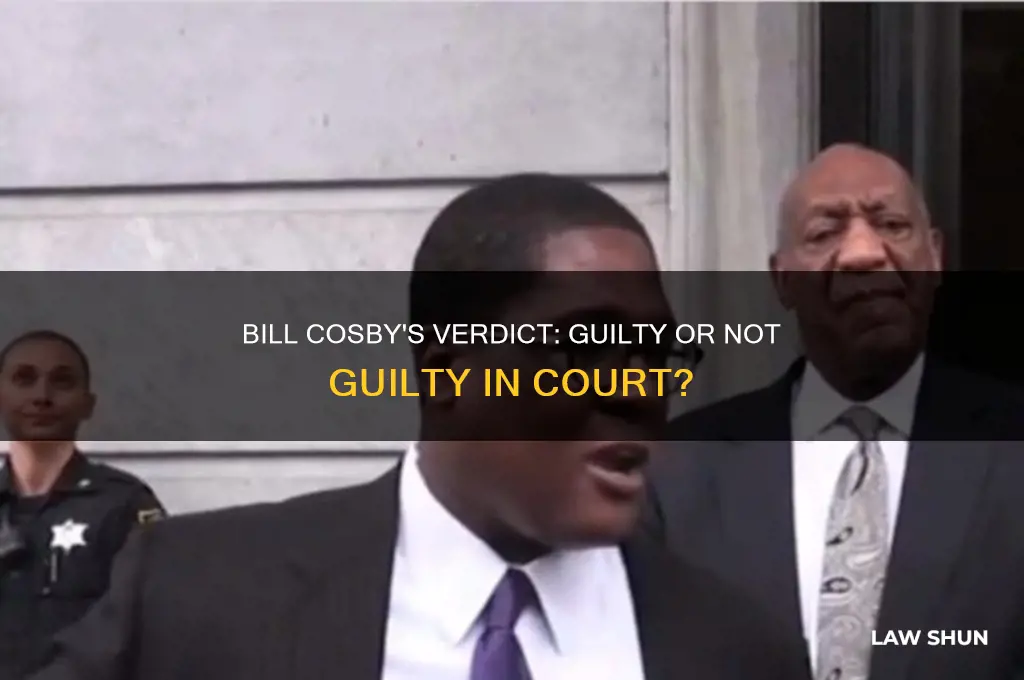 was cosby found guilty in a court of law