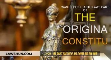 Ex Post Facto Laws: Original Constitution?