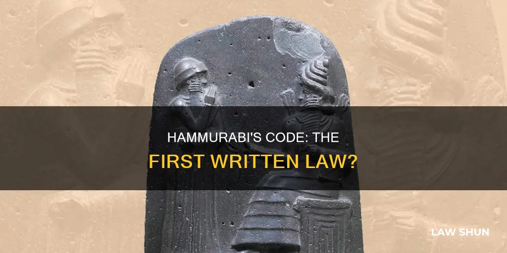 was hammurabis code the first written law