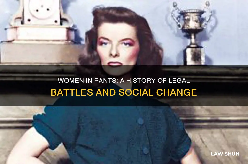 was it against the law for women to wear pants