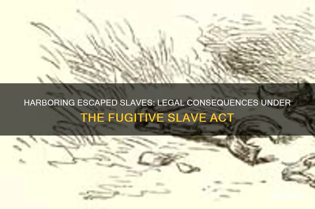 was it against the law to harbor an escaped slave