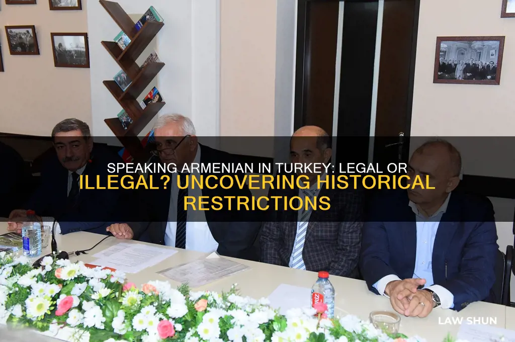 was it against the law to speak armenian in turkey
