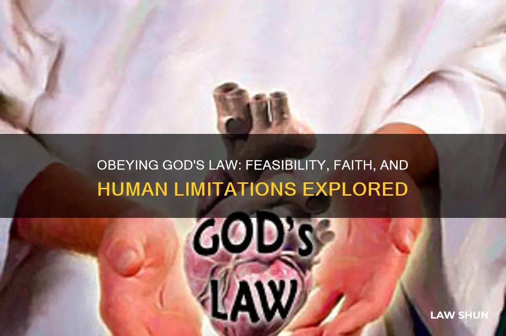 was it possible to obey the law which god gave