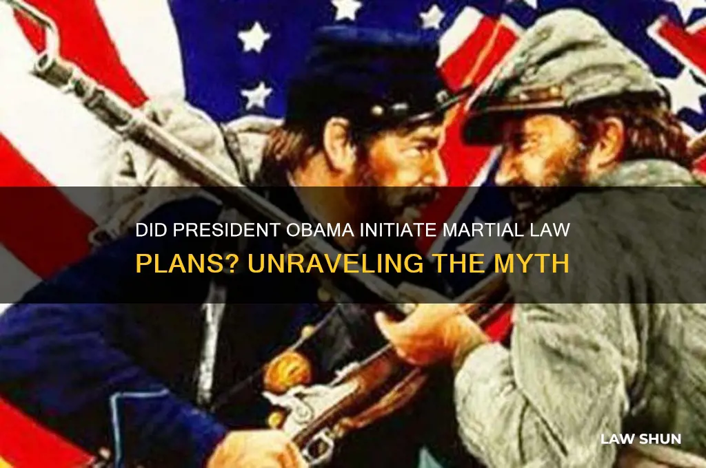 was it pres obama who instigated the marshall law plan