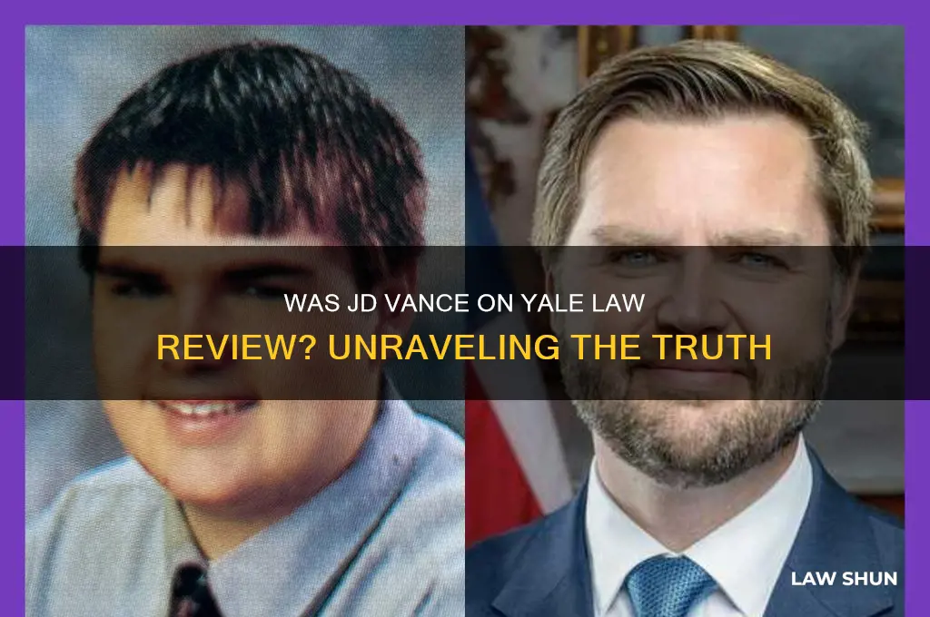 was jd vance on yale law review