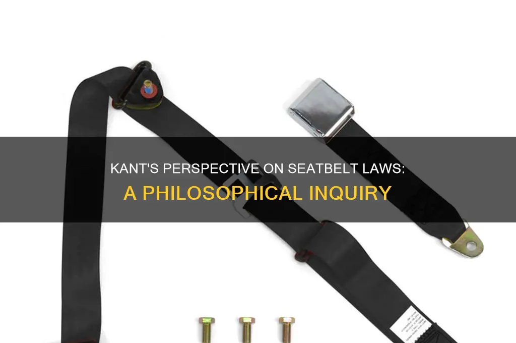 was kant weary of laws regarding seatbelts
