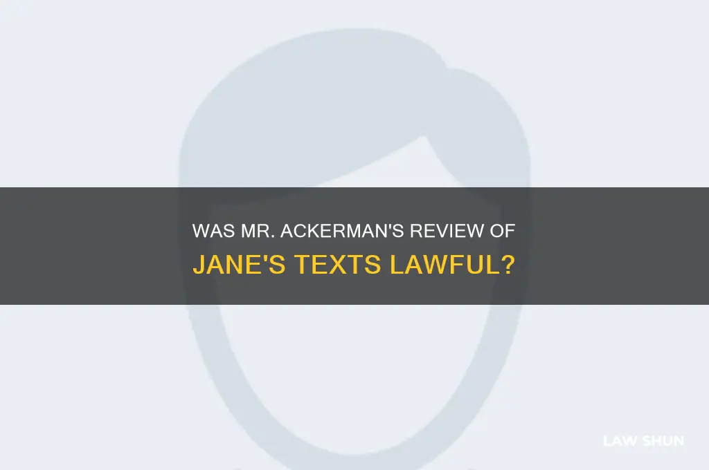 was mr ackerman