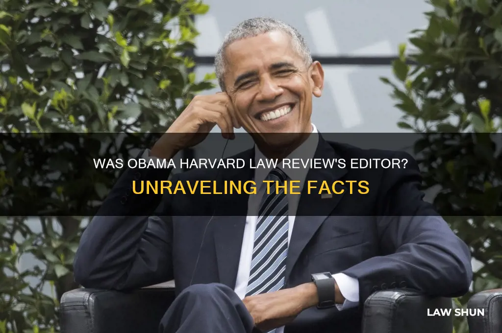 was obama editor of harvard law review