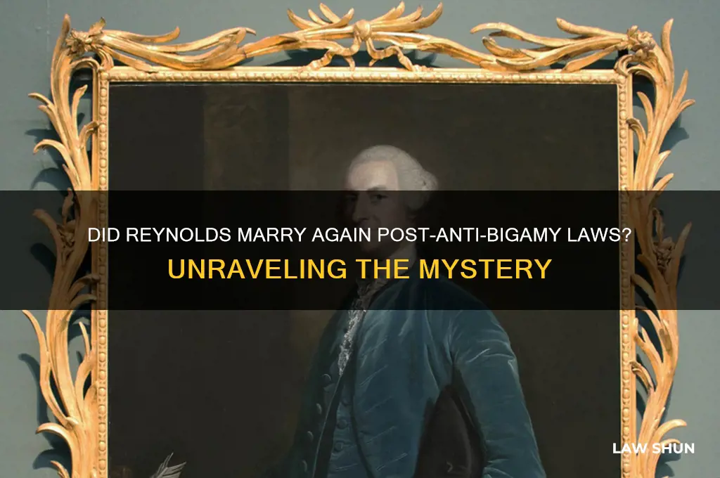was reynold married after anti bigamy laws