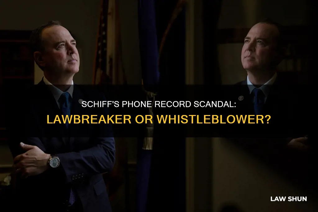 was schiff breaking the law obtaining phone records