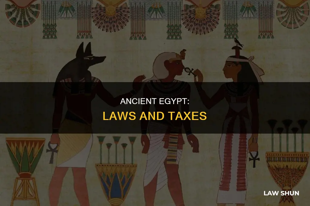 was taxes was part of ancient egypt laws