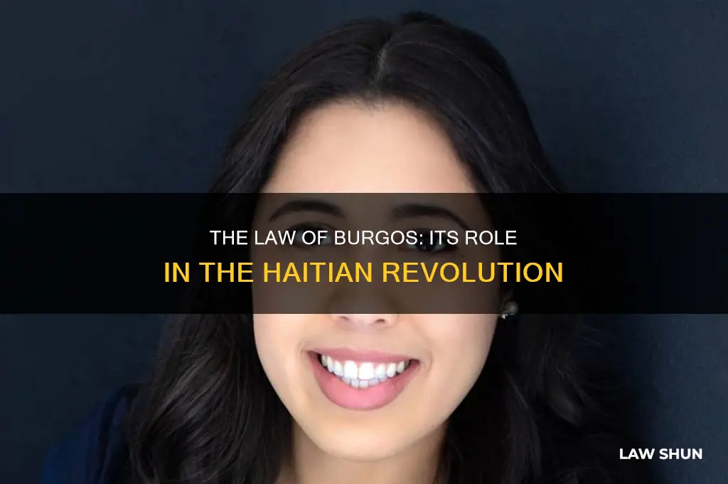 was the law of burgos part of the haitain revolution