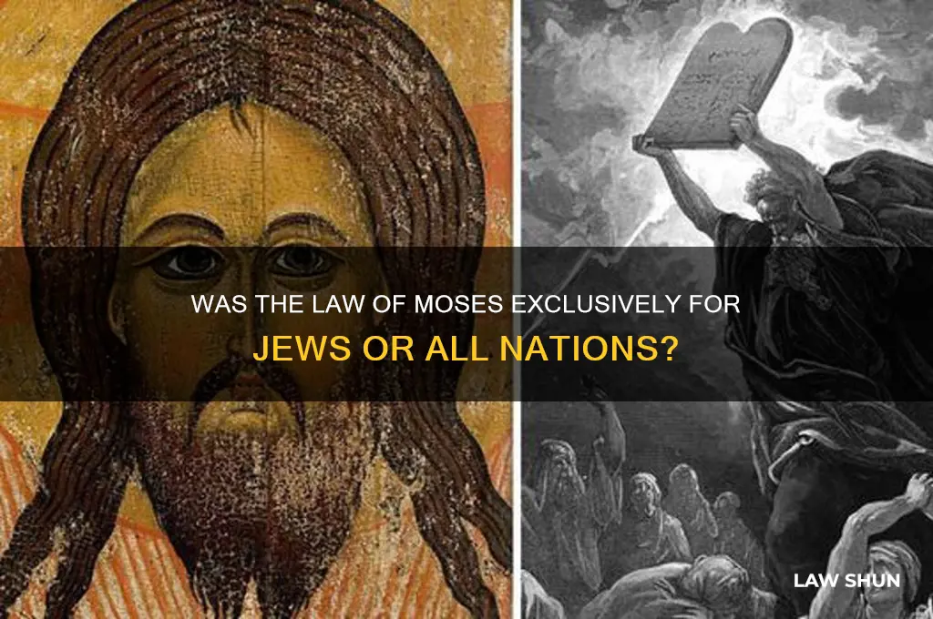 was the law of moses given only to the jews