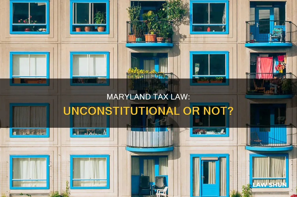 was the maryland tax law unconstitutional