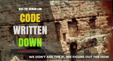 Was the Roman Law Code Ever Formally Written Down?