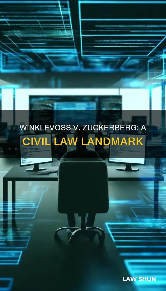 was the winklevoss and zuckerberg case a civil law case