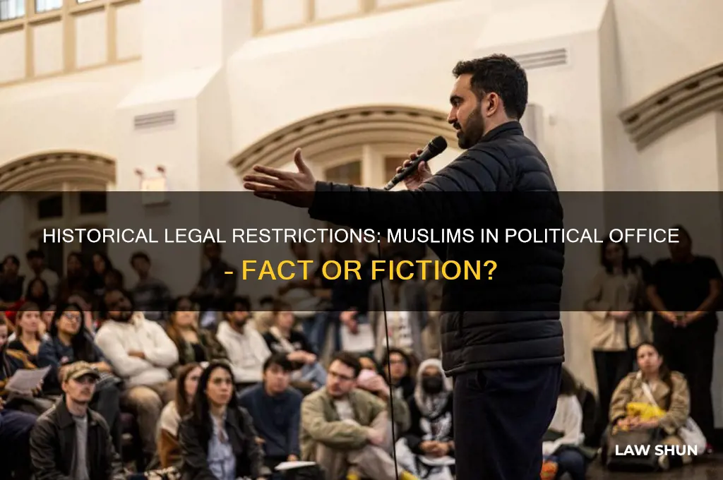 was there a law forbidding muslims from being in office