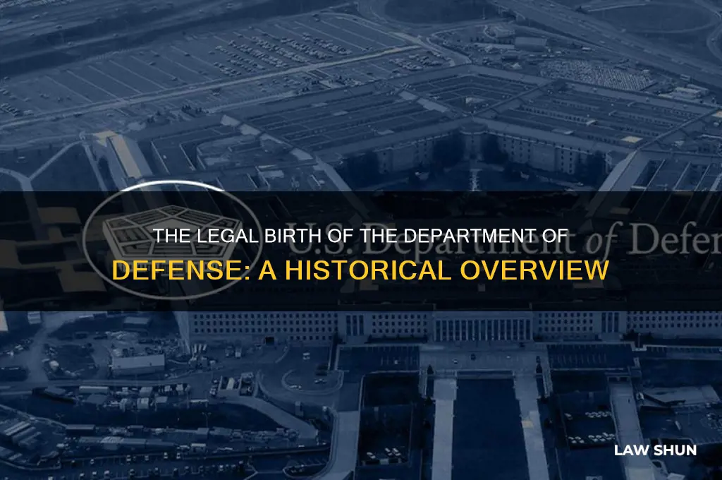 was there a law that established the department of defense