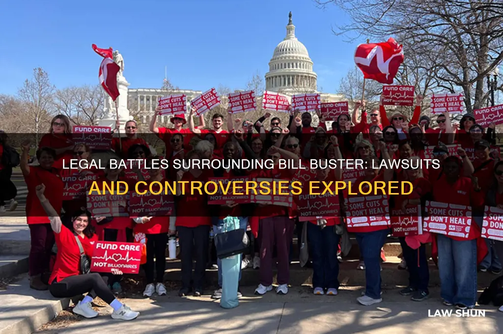 was there any law suits agaisi bill buster