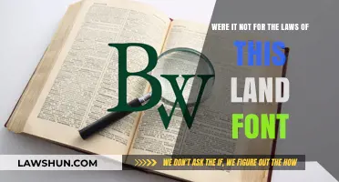 Were It Not for the Laws: The Power of Legal Fonts