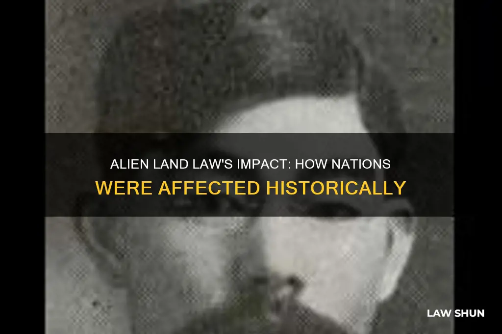 were nations affected by alien land law
