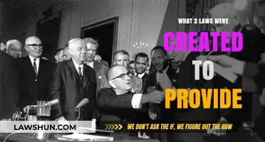 Two Laws, One Goal: Providing for the People