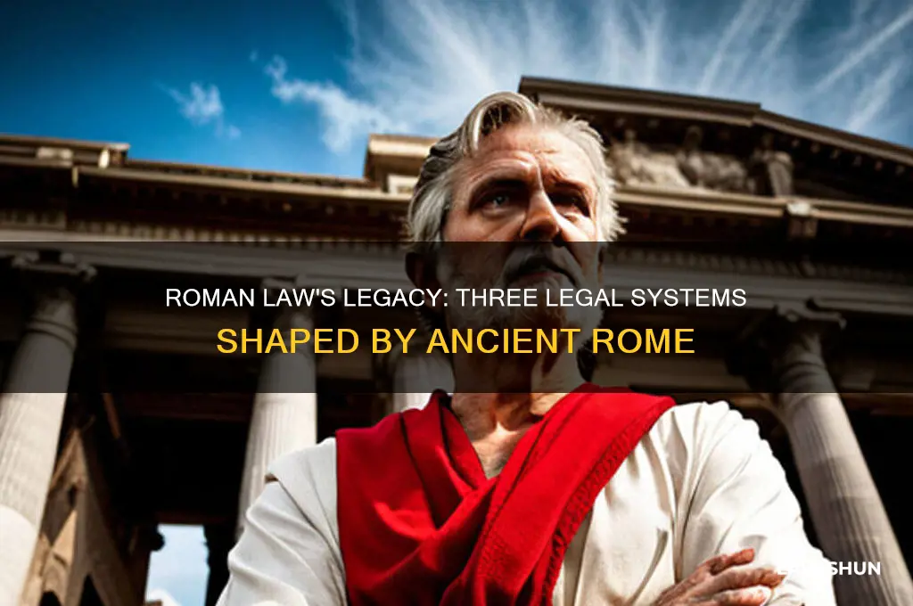 what 3 systems of law were based on roman law