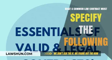 Elements of a Common Law Contract