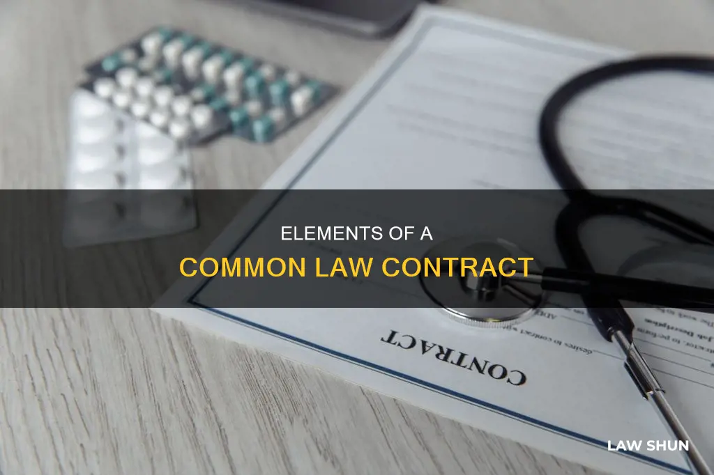 what a common law contract must specify the following
