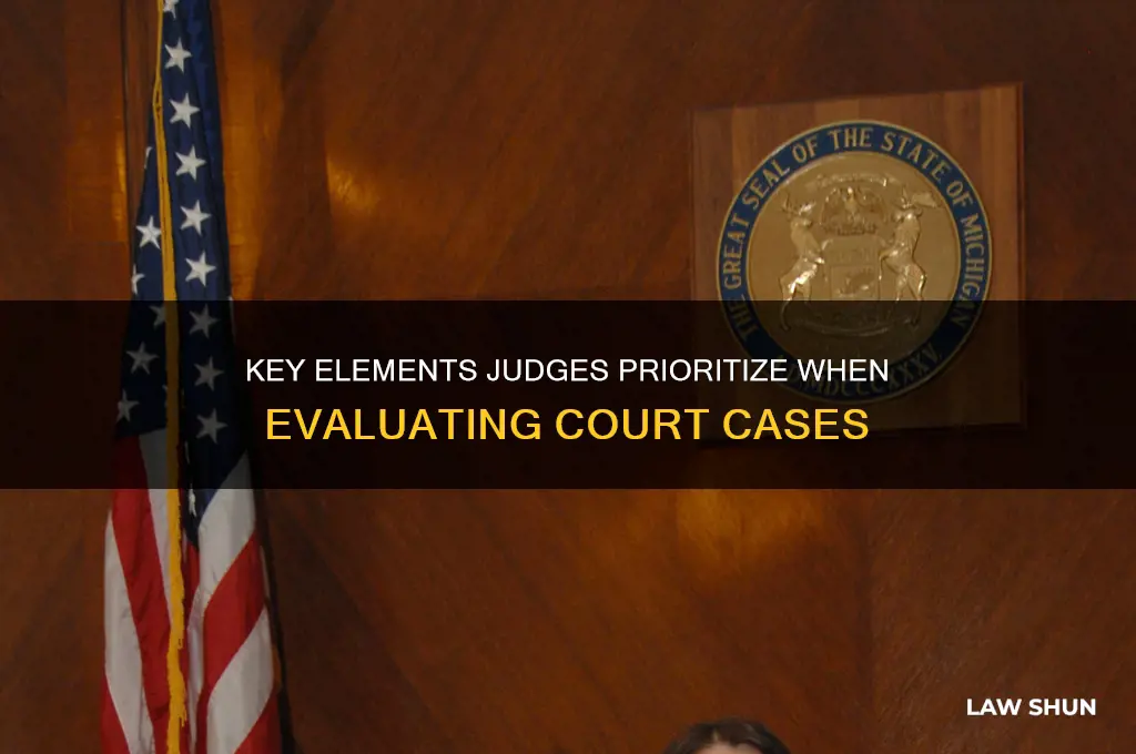 what a judge might seek in court