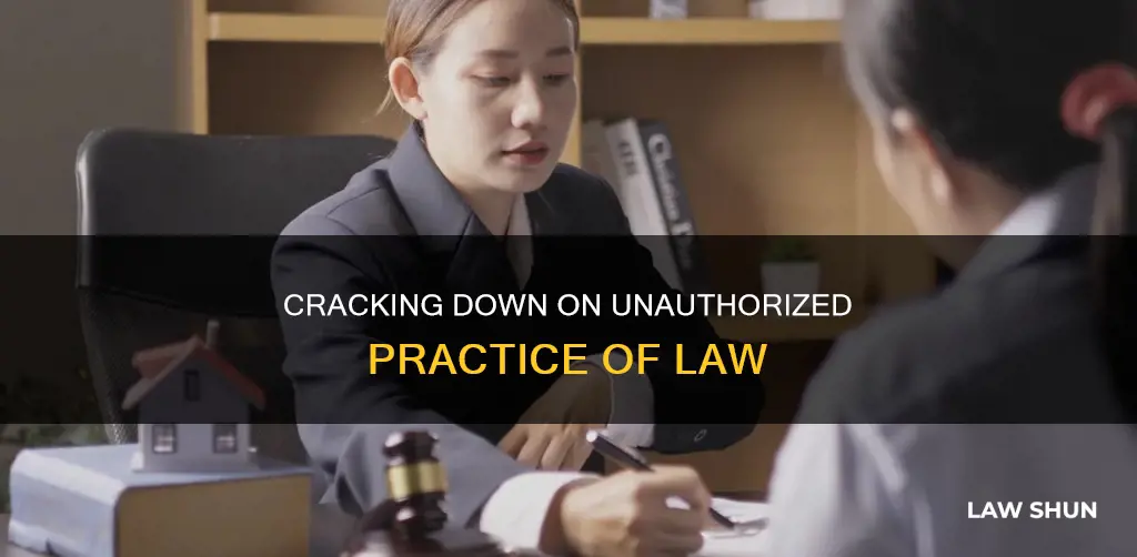 what actions court can take for unauthorized practice of law
