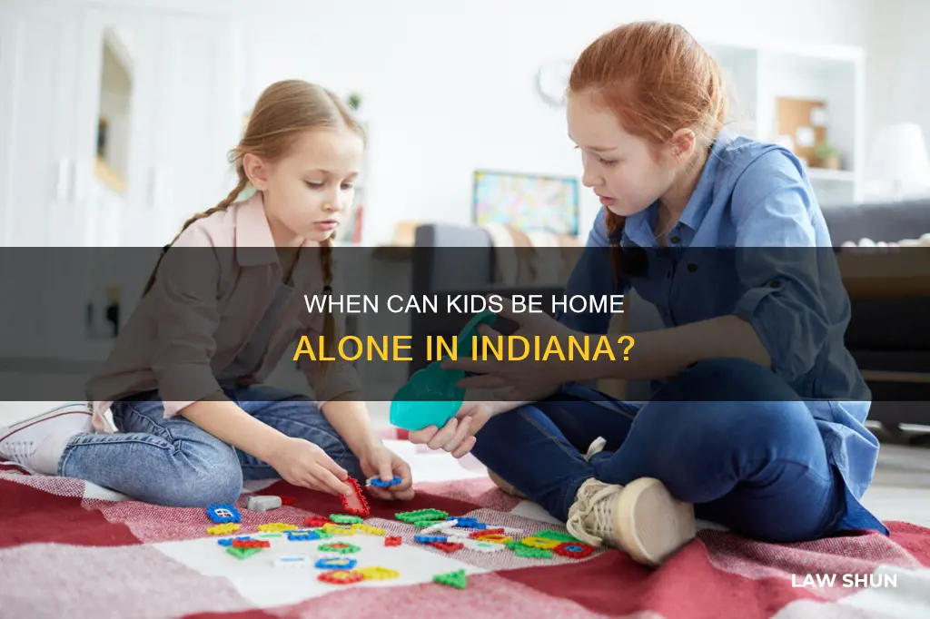 what age can children be left alone indiana law