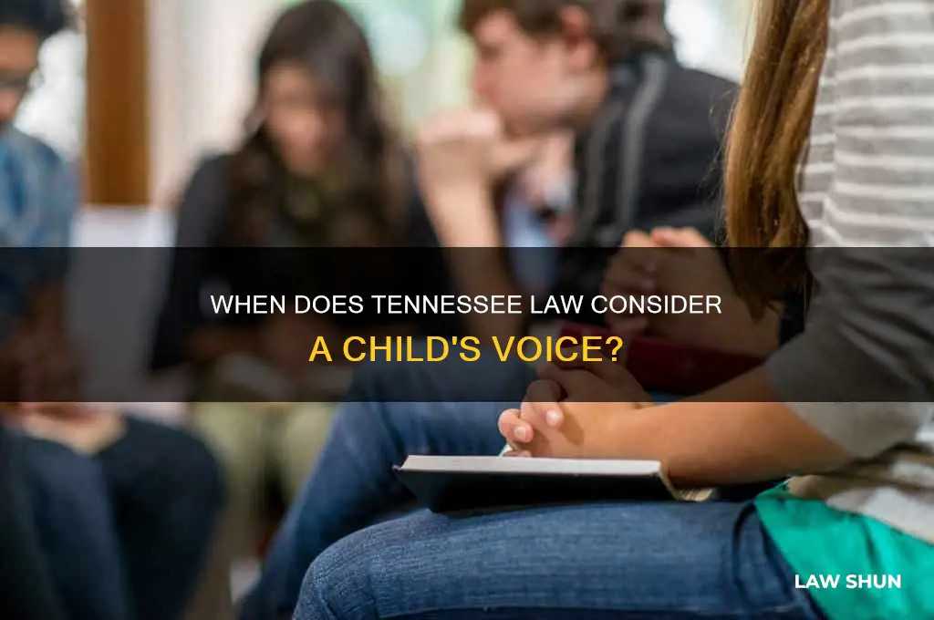 what age does the law listen to a child tennessee