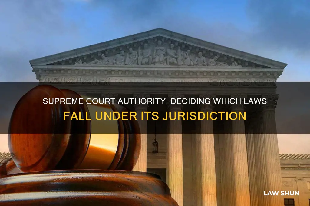 what all laws must be decided by the supreme court