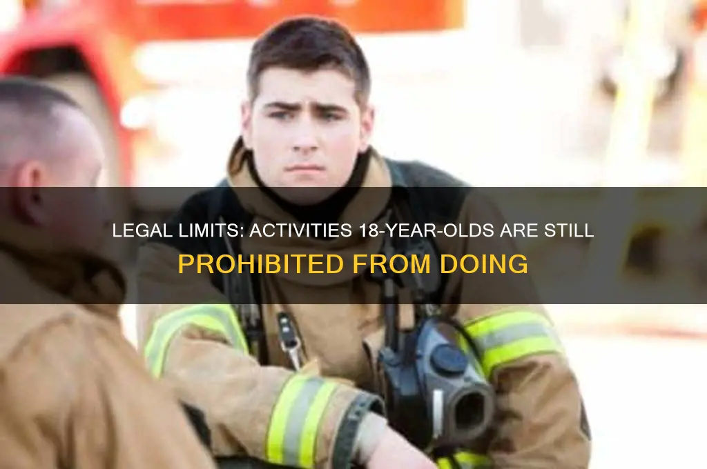 what are 18 year olds prohibited by law from doing