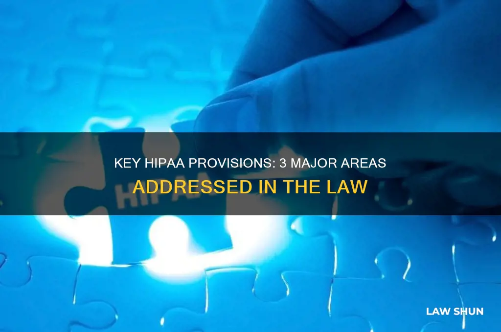 what are 3 major things addressed in the hipaa law