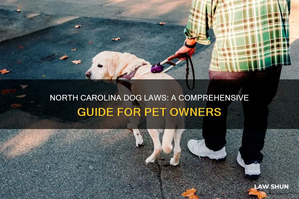 what are all the nc laws regarding dogs