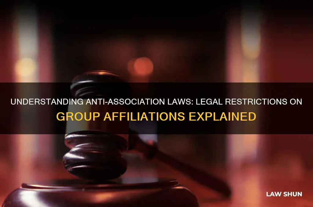 Understanding Anti-Association Laws: Legal Restrictions On Group ...