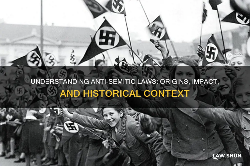 what are anti semitic laws