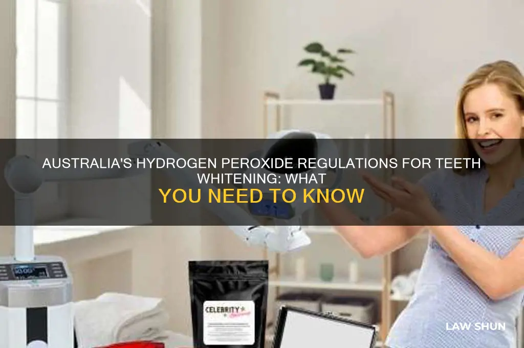 what are australias laws regarding hydrogen peroxide in teeth whitening