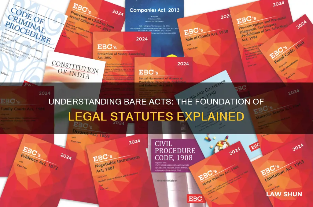 what are bare acts in law