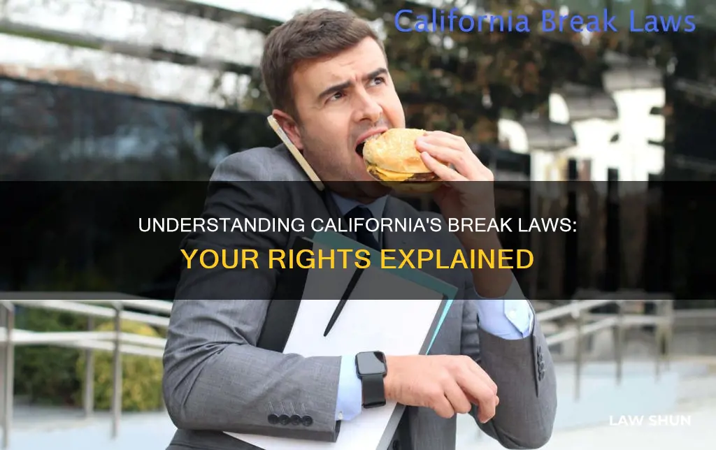 what are california break laws