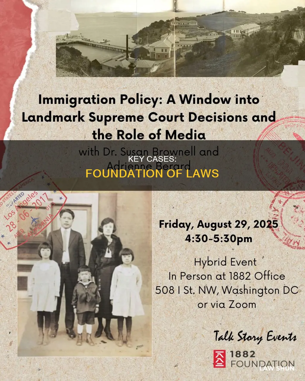 what are cases that lay the foundation for laws called