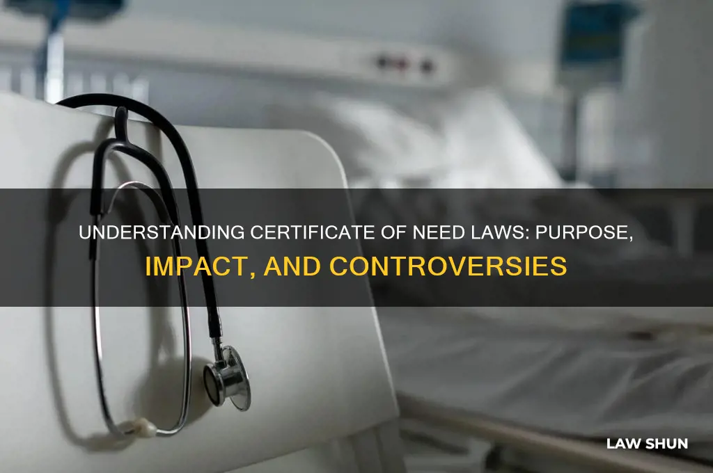 what are certificate of need laws