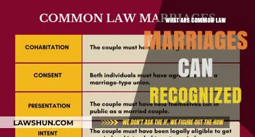 Understanding Common Law Marriages: Legally Recognized Unions