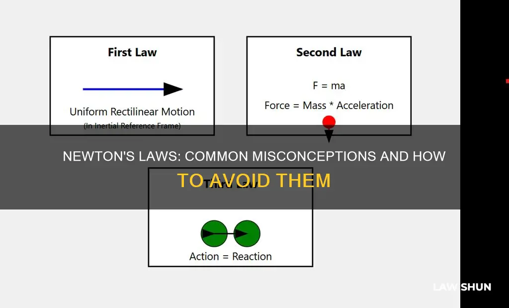 what are common mistakes about newton